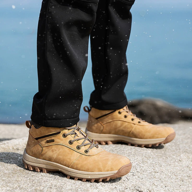 Men's Warm Waterproof Comfortable Ankle Boots-My Soft Slipper