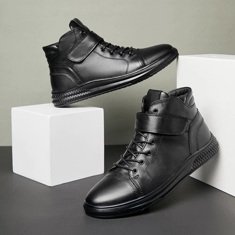 Men's Warm Waterproof Business Ankle Boots-My Soft Slipper