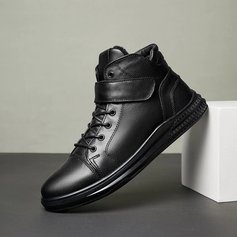 Men's Warm Waterproof Business Ankle Boots-My Soft Slipper