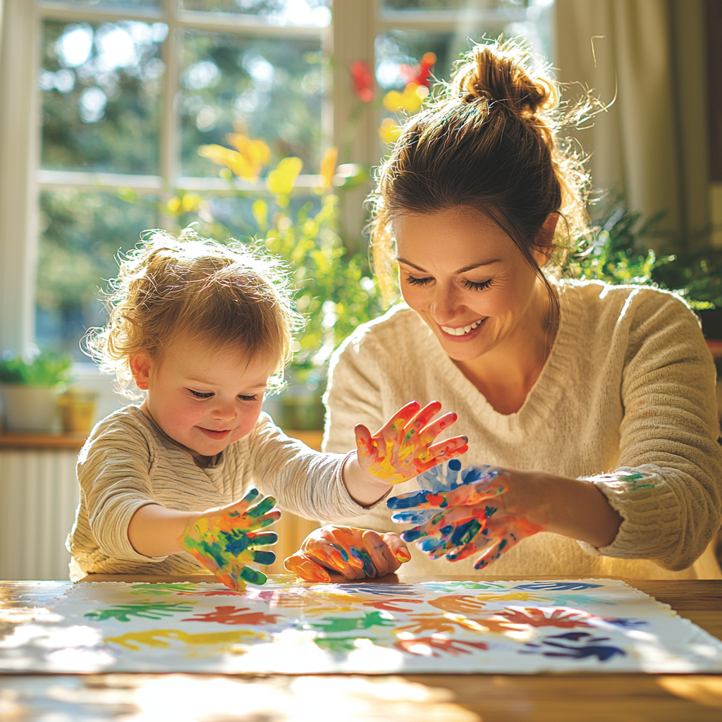 Cherished Imprints: A Handprint Canvas Keepsake Paint By Diamonds Kits