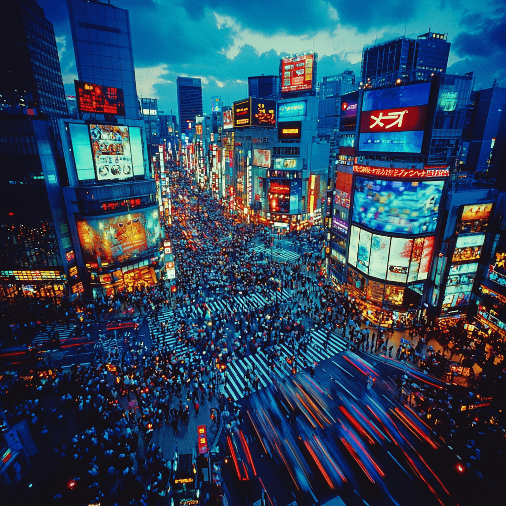 Tokyo's Shibuya Crossing Diamonded Painting Kits