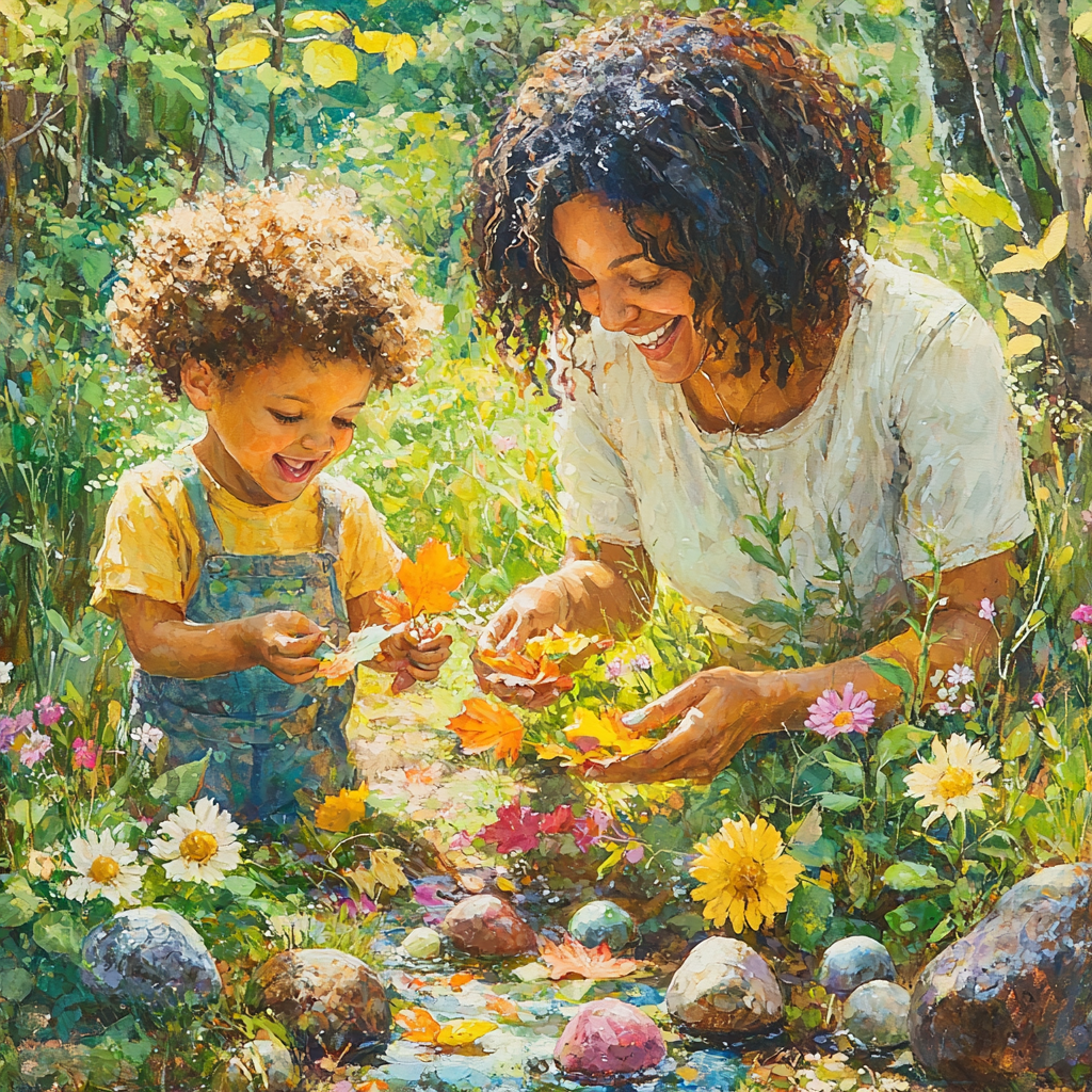Sunshine Adventures: A Nature Scavenger Hunt Painting By Diamonds Kit