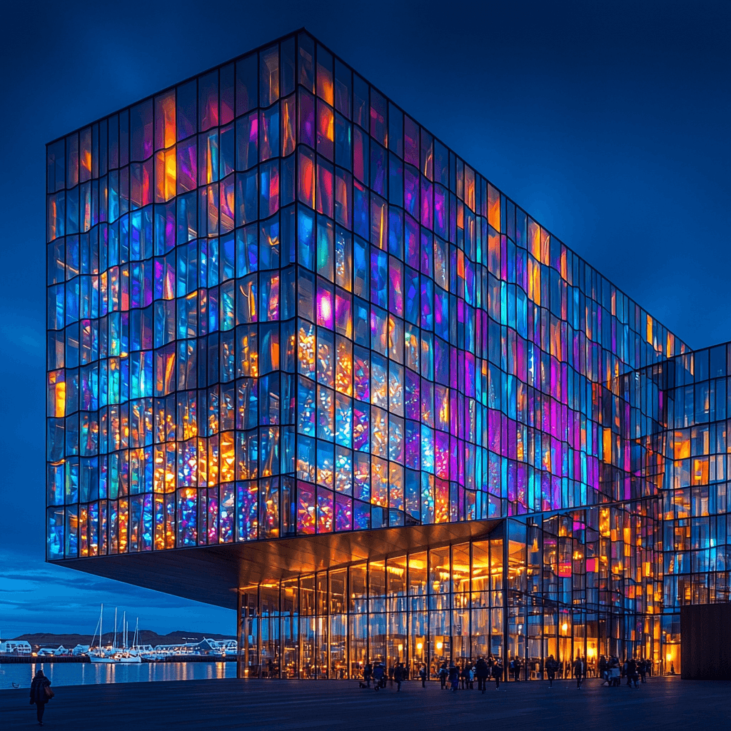 Reykjavik Harpa Concert Hall Diamonded Painting Kits