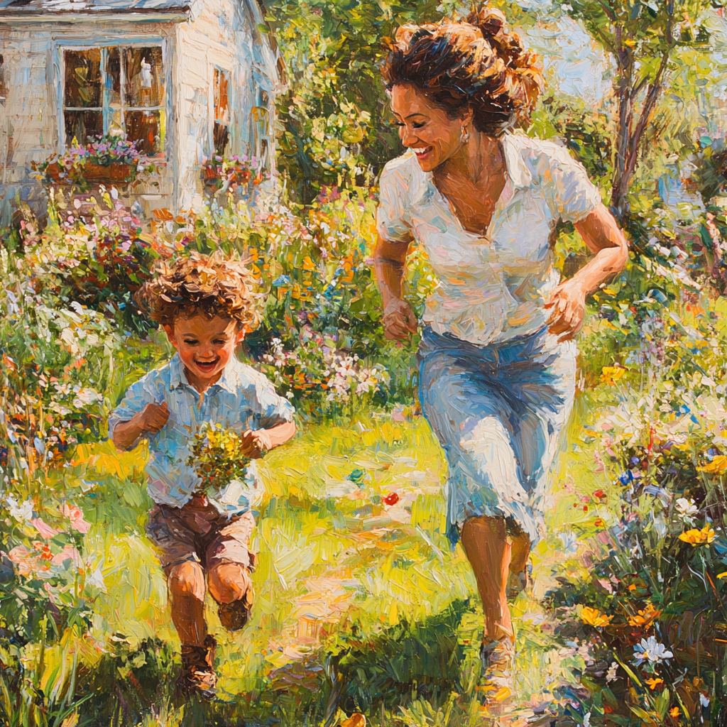 Playful Echoes: A Mother-Child Scavenger Hunt Diamonded Painting Kits