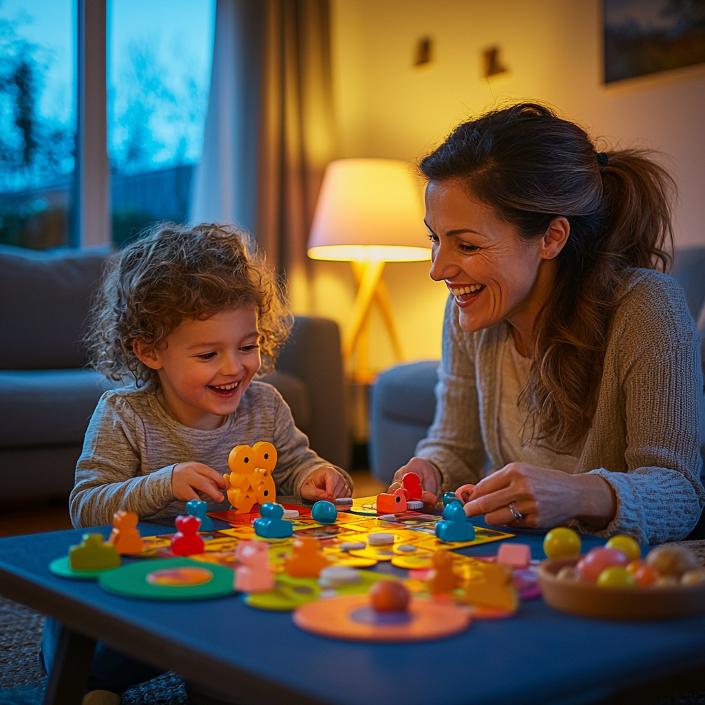 Echoes Of The Heart: A Family Game Night Paint By Color