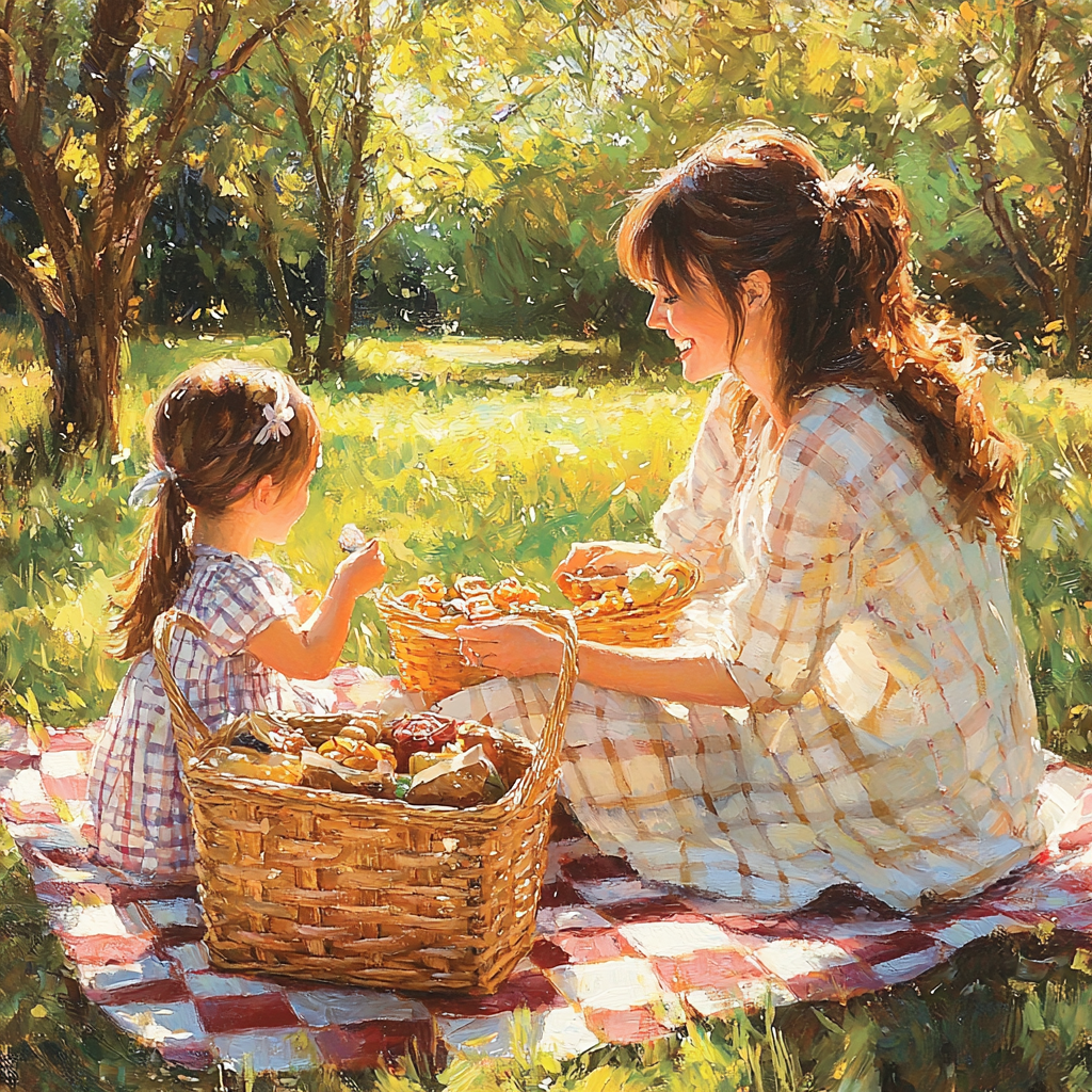 Adventure Awaits: A Family Outdoor Picnic Paint By Diamond