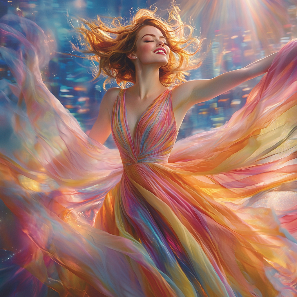 Emma Stone: Dancing Through La La Land DIY Paint By Diamonds