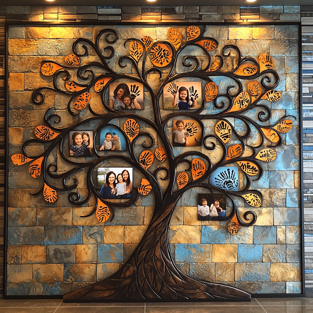Roots Of Family: A Tree Of Life Artwork Paint By Color