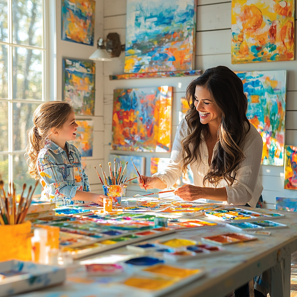 Mommy And Me: A Creative Artful Afternoon Diamonded Painting Kits