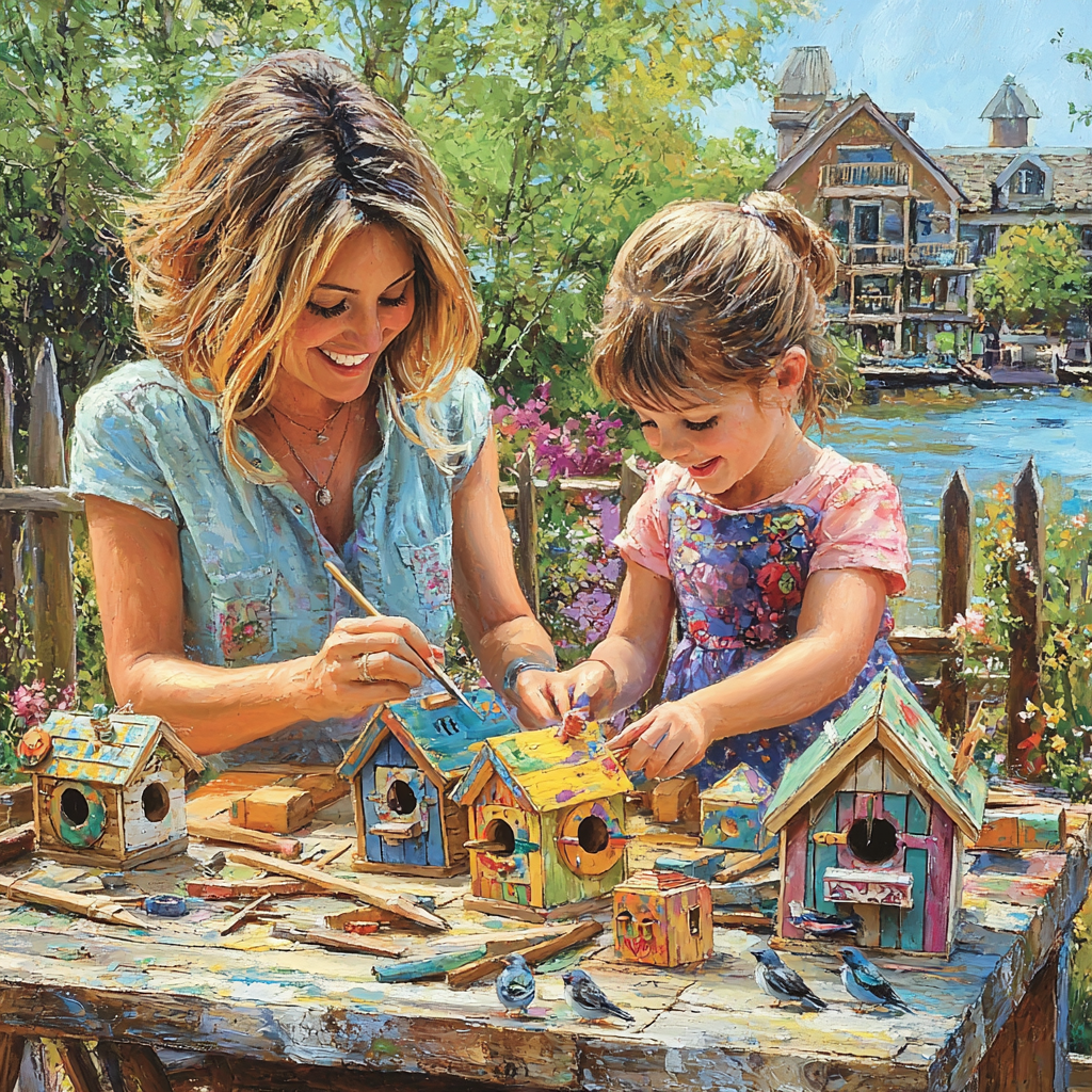 Wonders Of Imagination: Crafting DIY Birdhouses Painting By Diamonds Kit