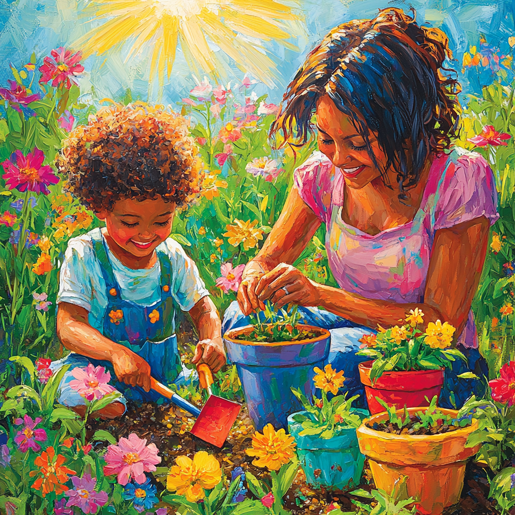Blossoming Friendship: Planting A Flower Garden Diamonded Painting Kits