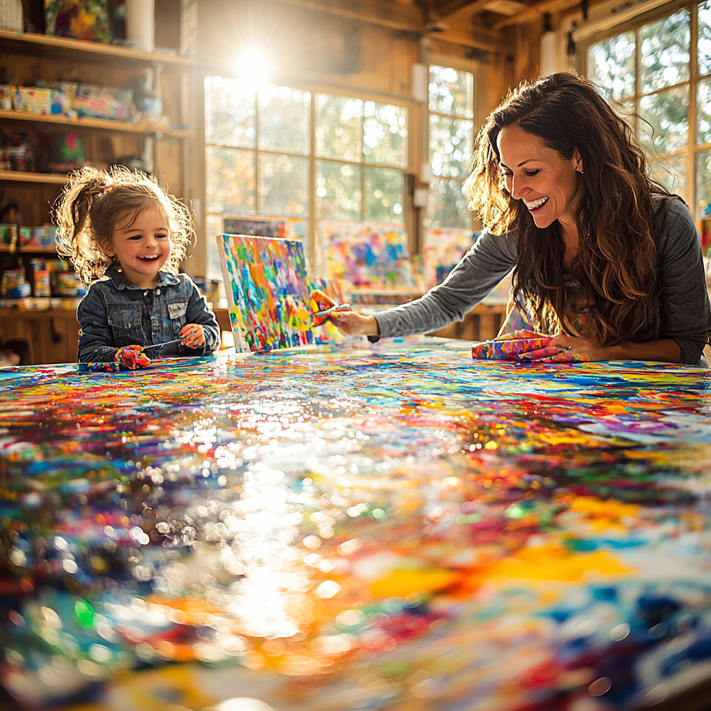 A Canvas Of Memories: Family Painting Day Paint By Color