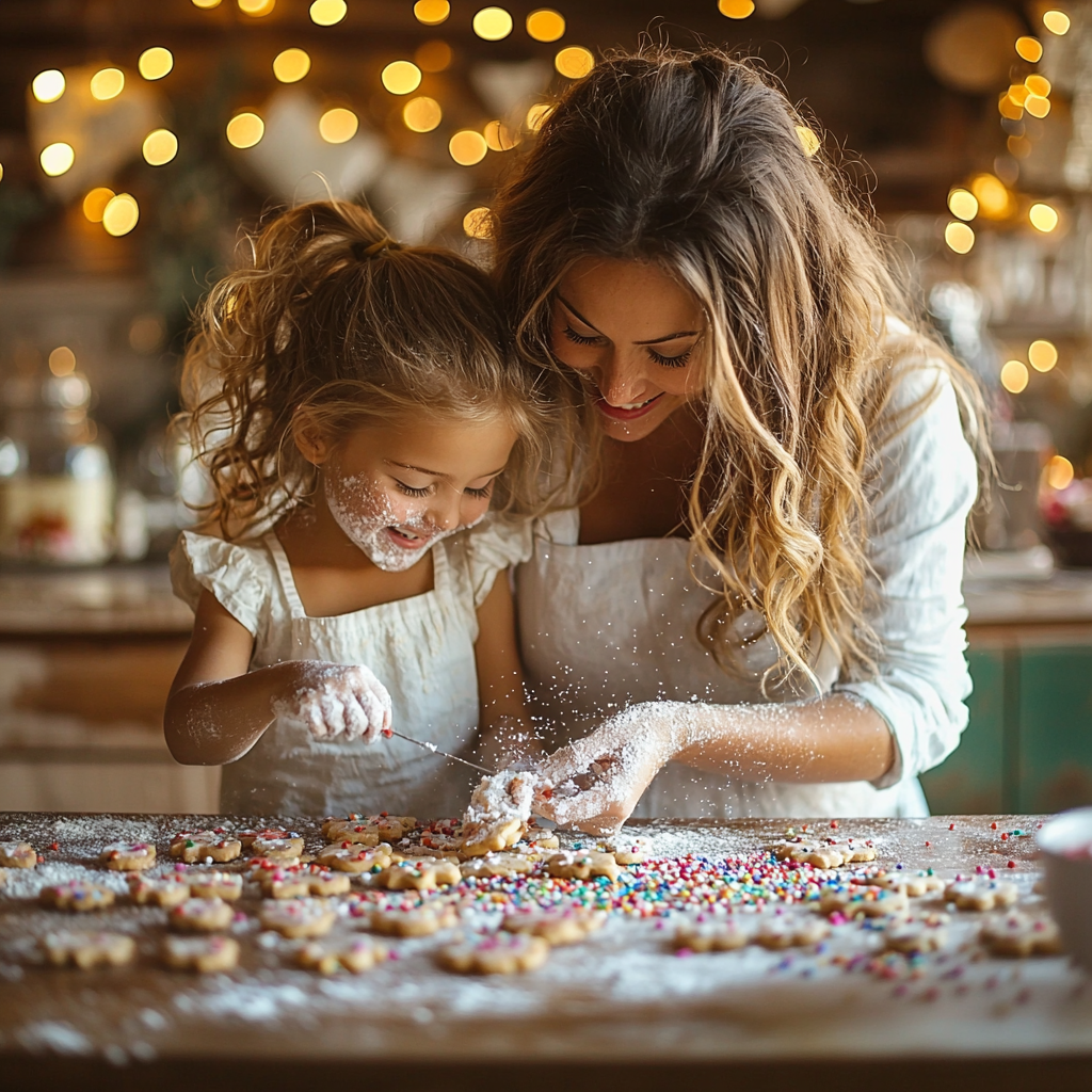 A Day Of Sweetness: Baking Together In The Kitchen Paint By Color