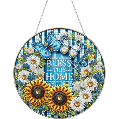 Round Hanging Diamond Art Painting Design