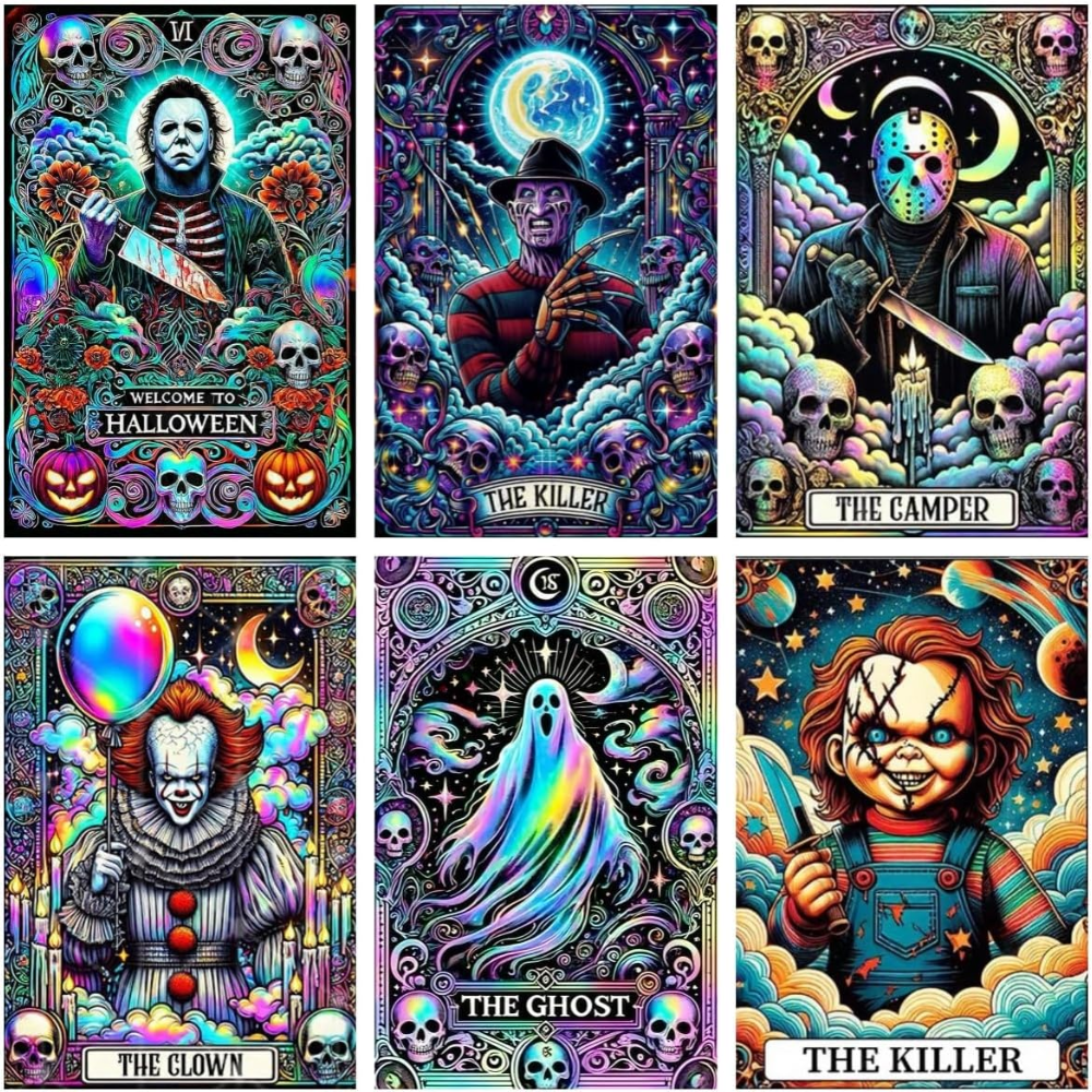  Pack Of 6 Halloween Paint By Diamonds Art Kits