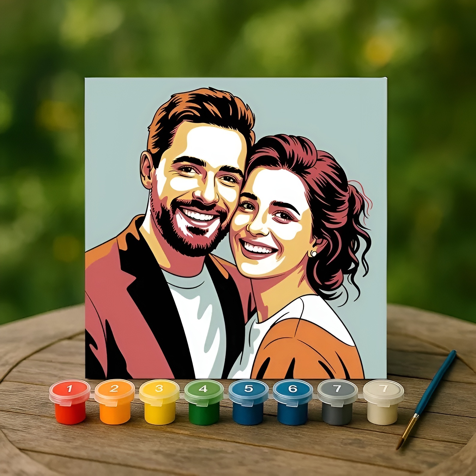 Custom Couple Paint By Number Portrait