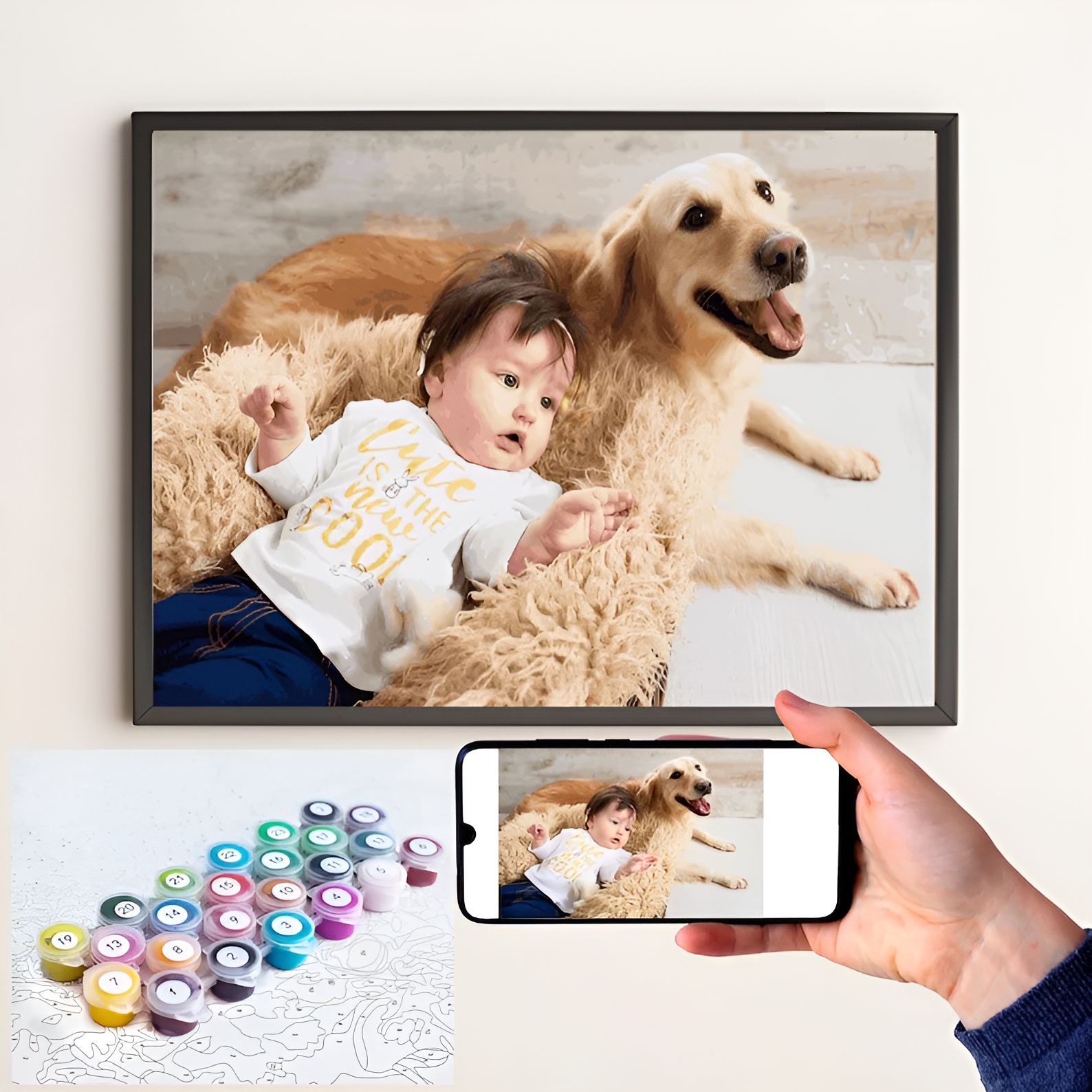 Personalized Photo Paint By Number Canvas