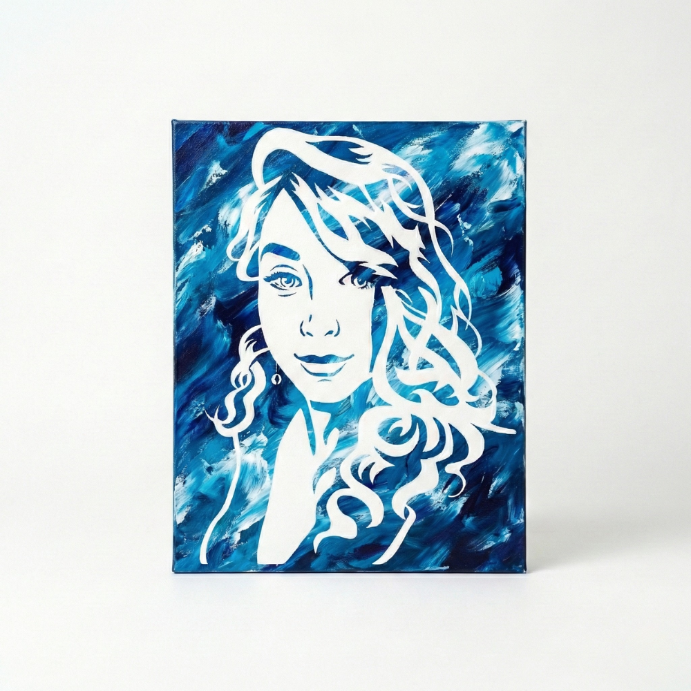 DIY Valentines Day Custom Couple Portrait