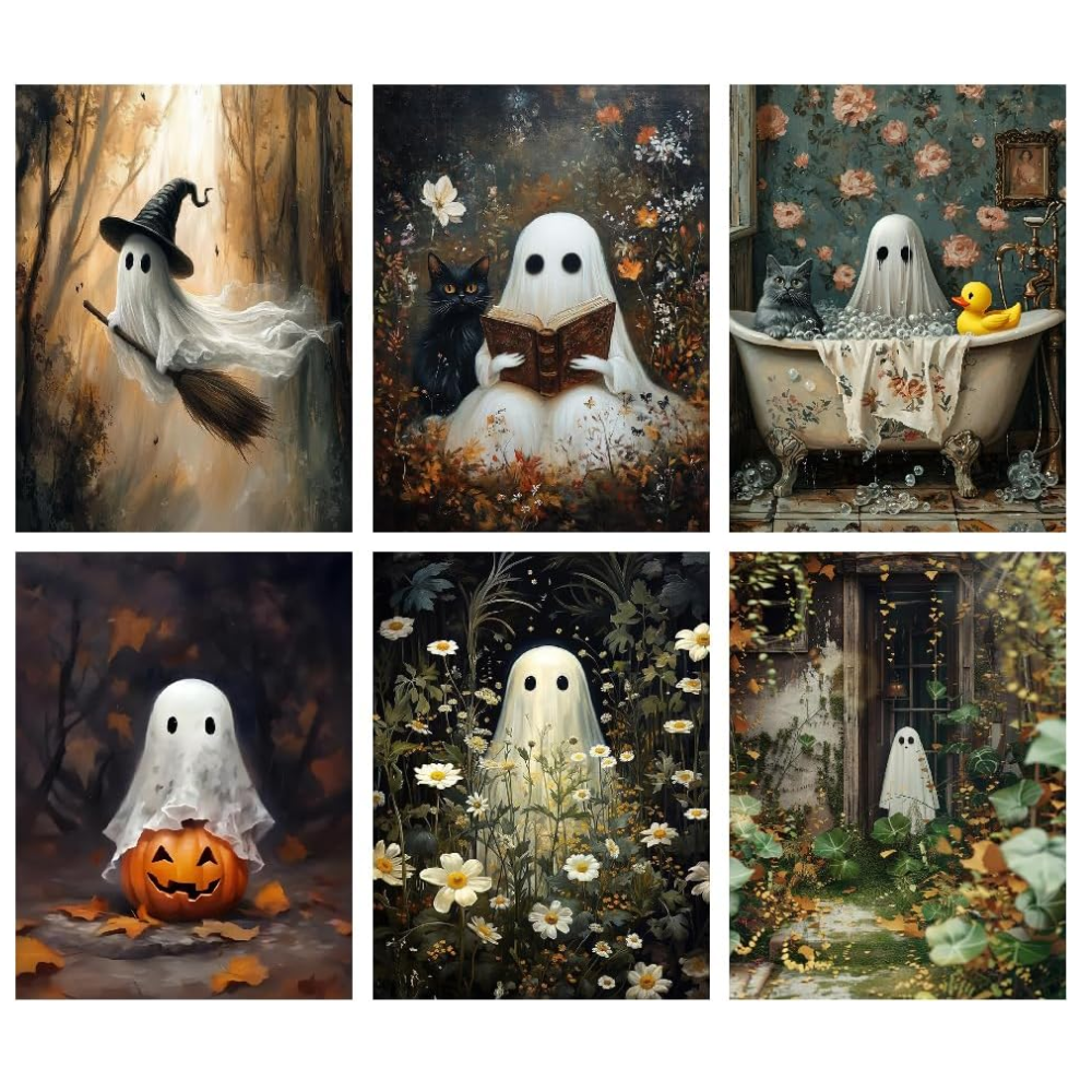  Packs Of 6 Halloween 5D Diamond Painting Kits