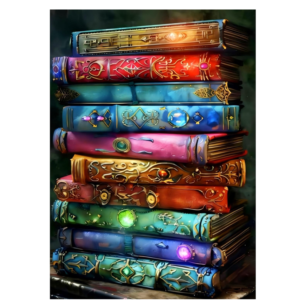 5D Book Of Wonders Paint By Diamond Kit
