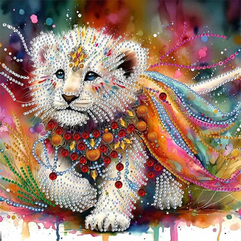 Vibrant Animal And Floral Mosaic Art Painting Kit