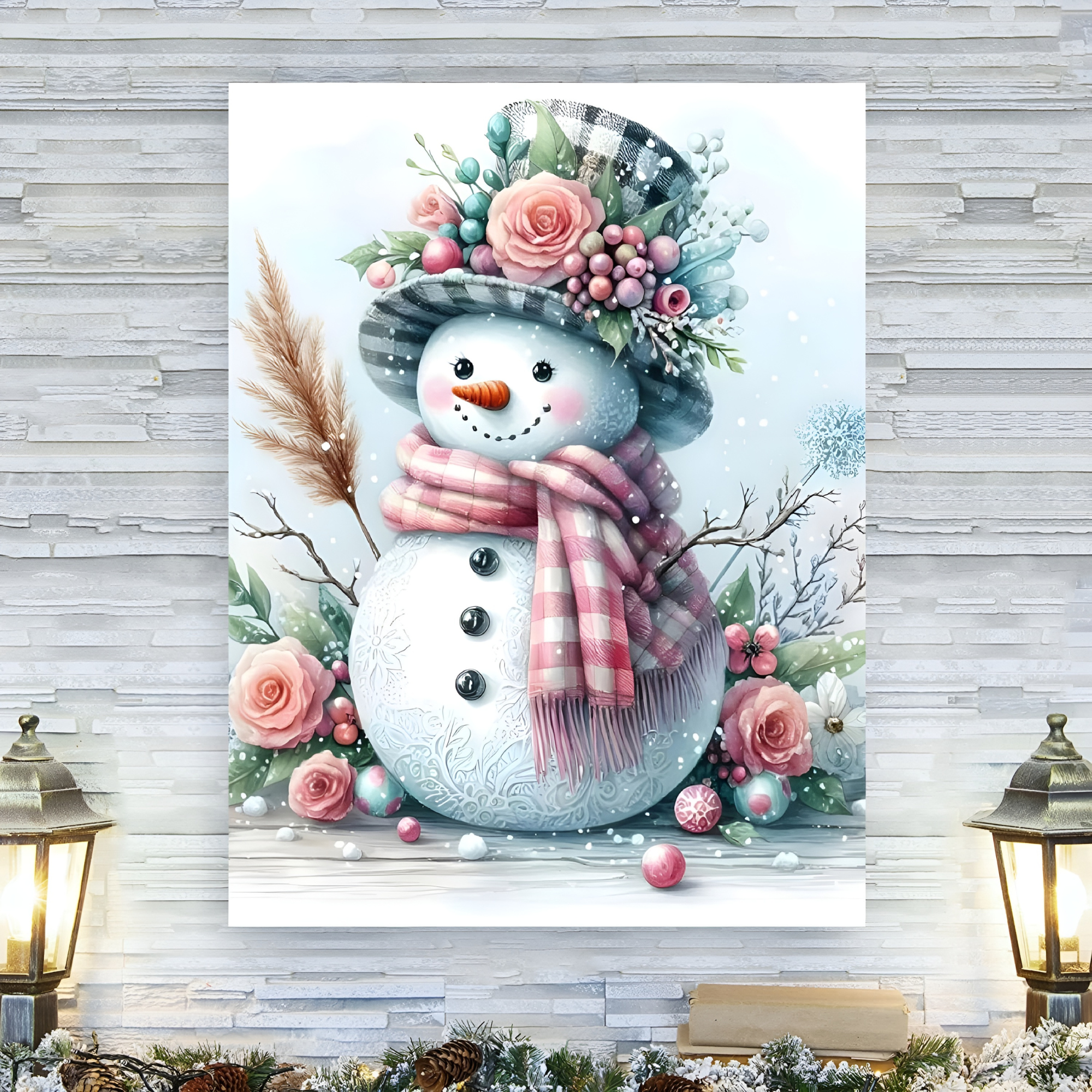 Snowman Christmas Diamond Art Painting
