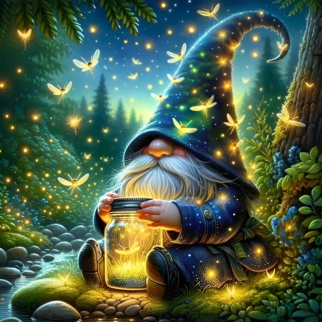 5D Gnome Diamond Painting Kits for Adults
