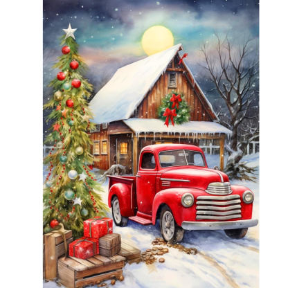 DIY Christmas Themed Diamond Painting Kit