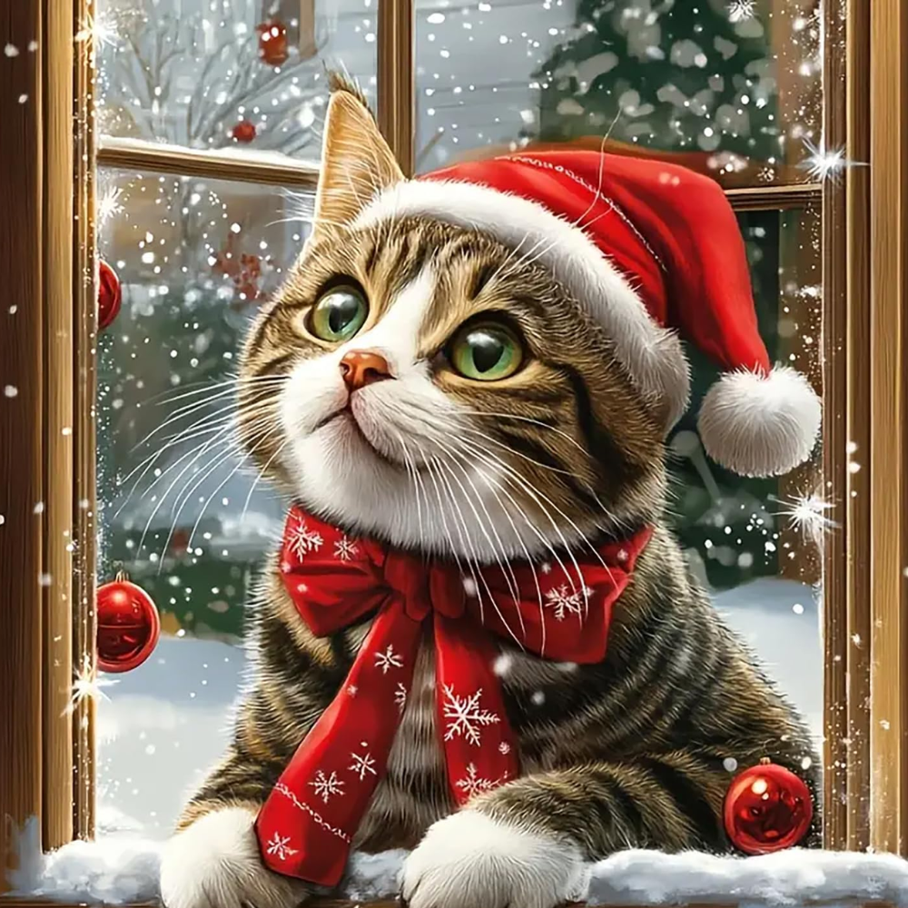 Christmas House Themed Diamond Art Painting Kit