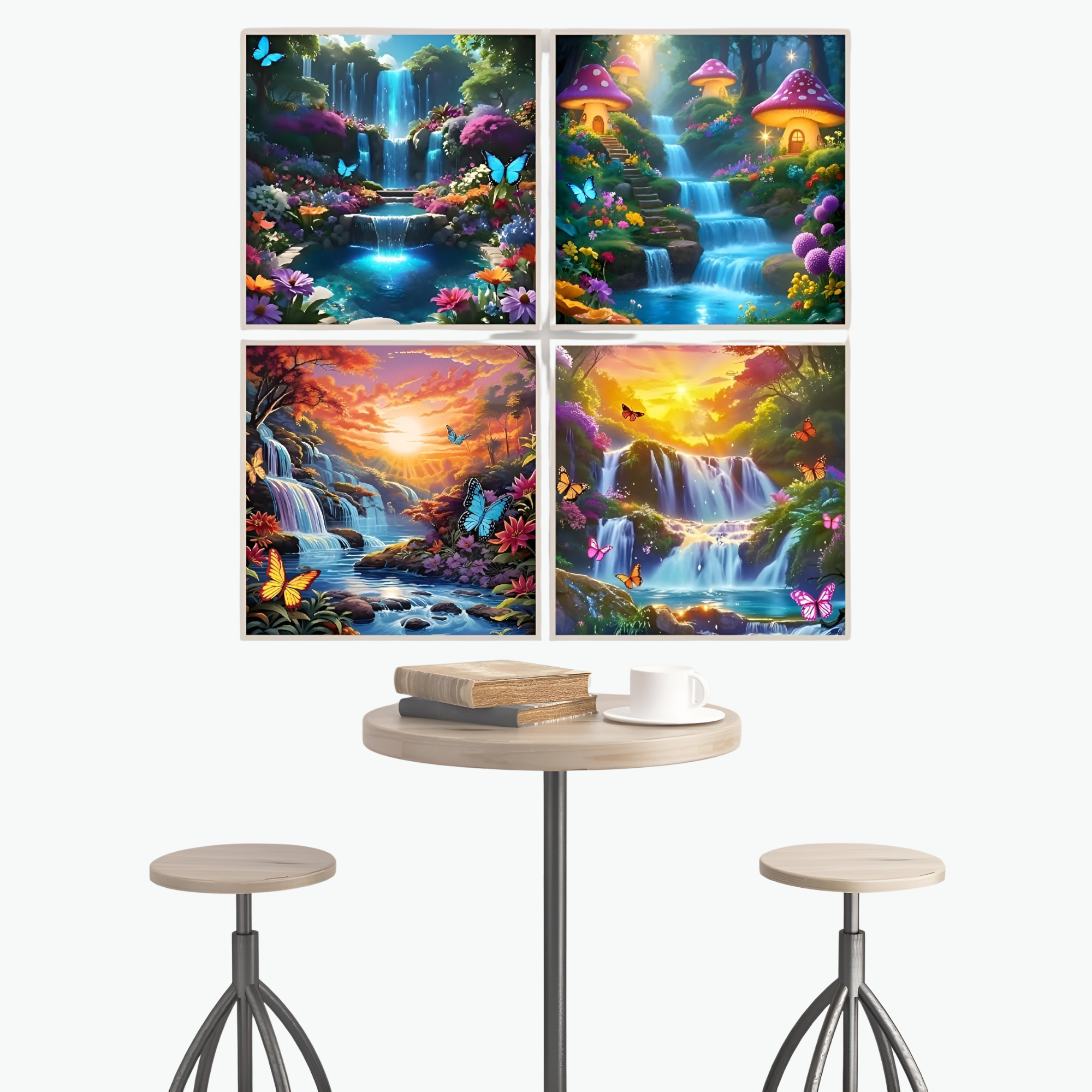 Pack of 4 Diamond Art Painting Kits