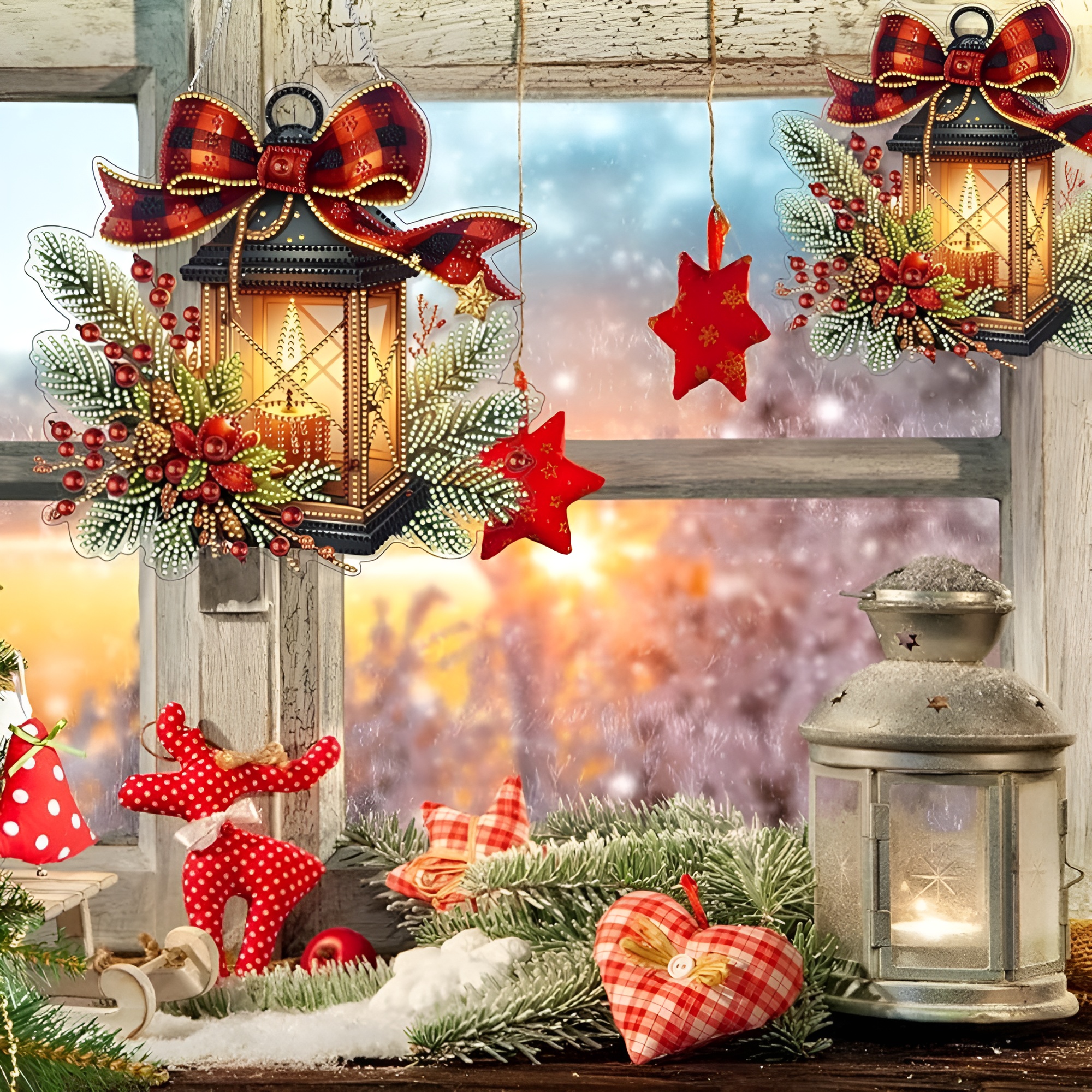 Christmas Snowman Diamond Art Kit for Adults