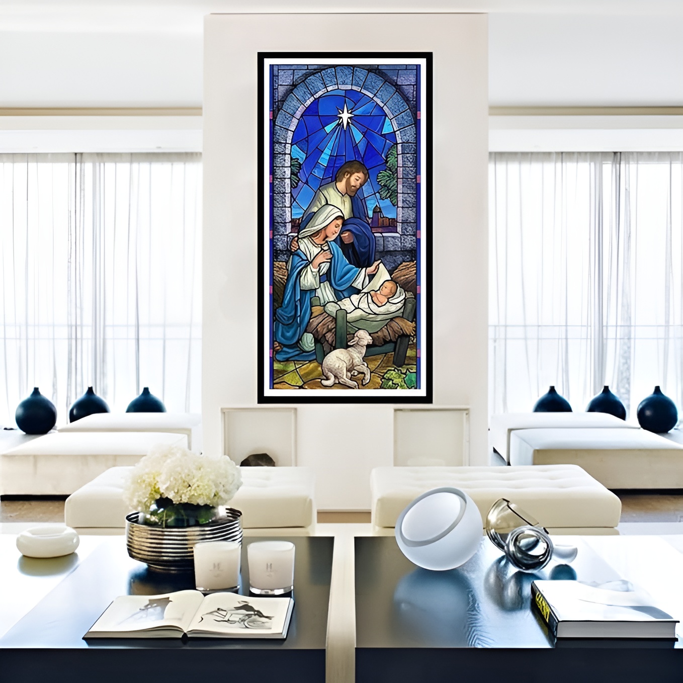 5D Jesus Diamond Painting Kit for Adults with Full Drill Round Beads