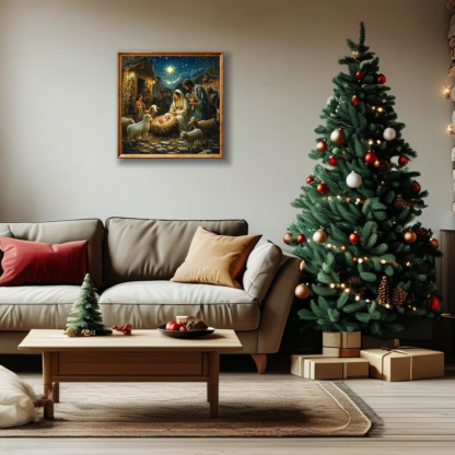 Christmas House Themed Diamond Art Painting Kit