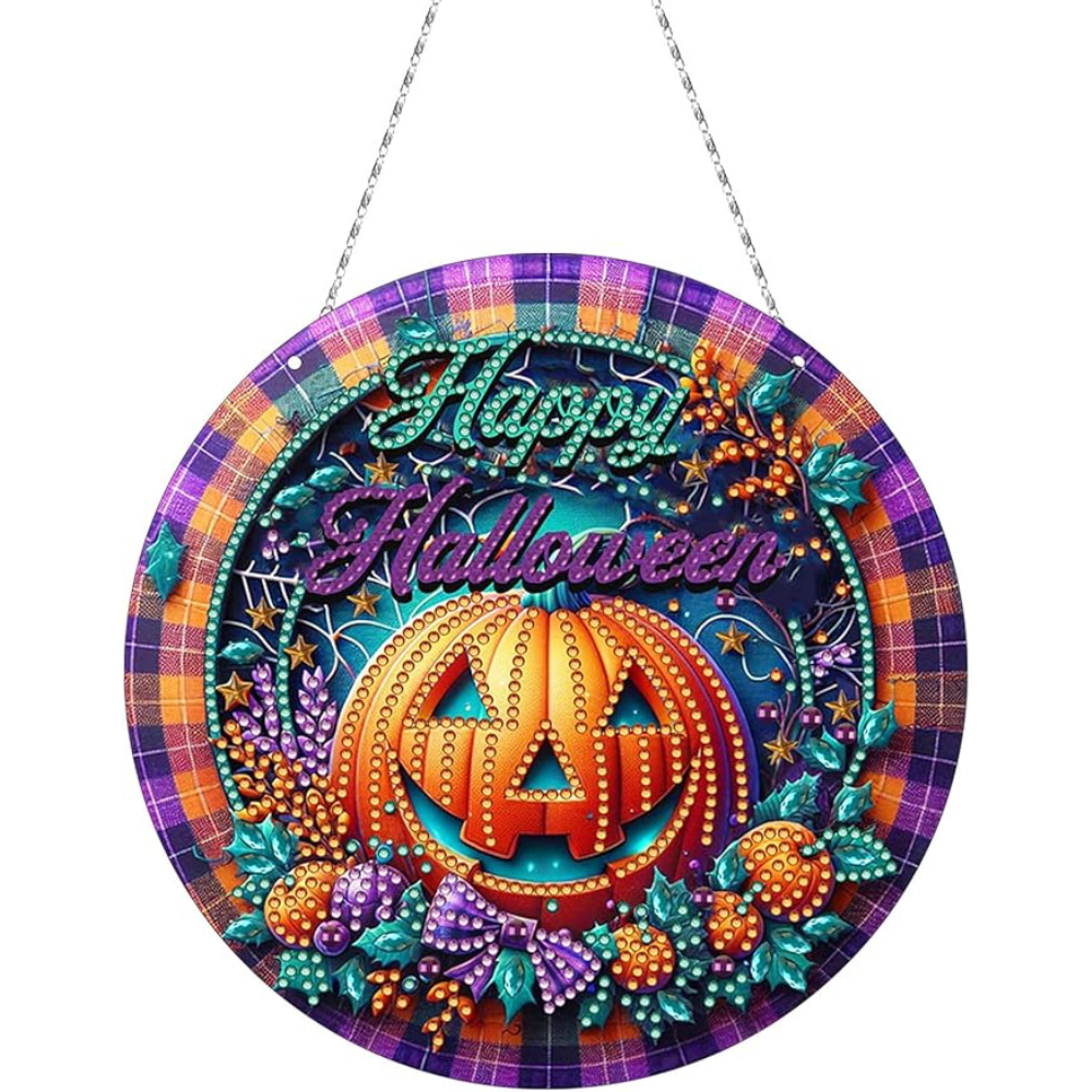 Round Hanging Diamond Art Painting Design