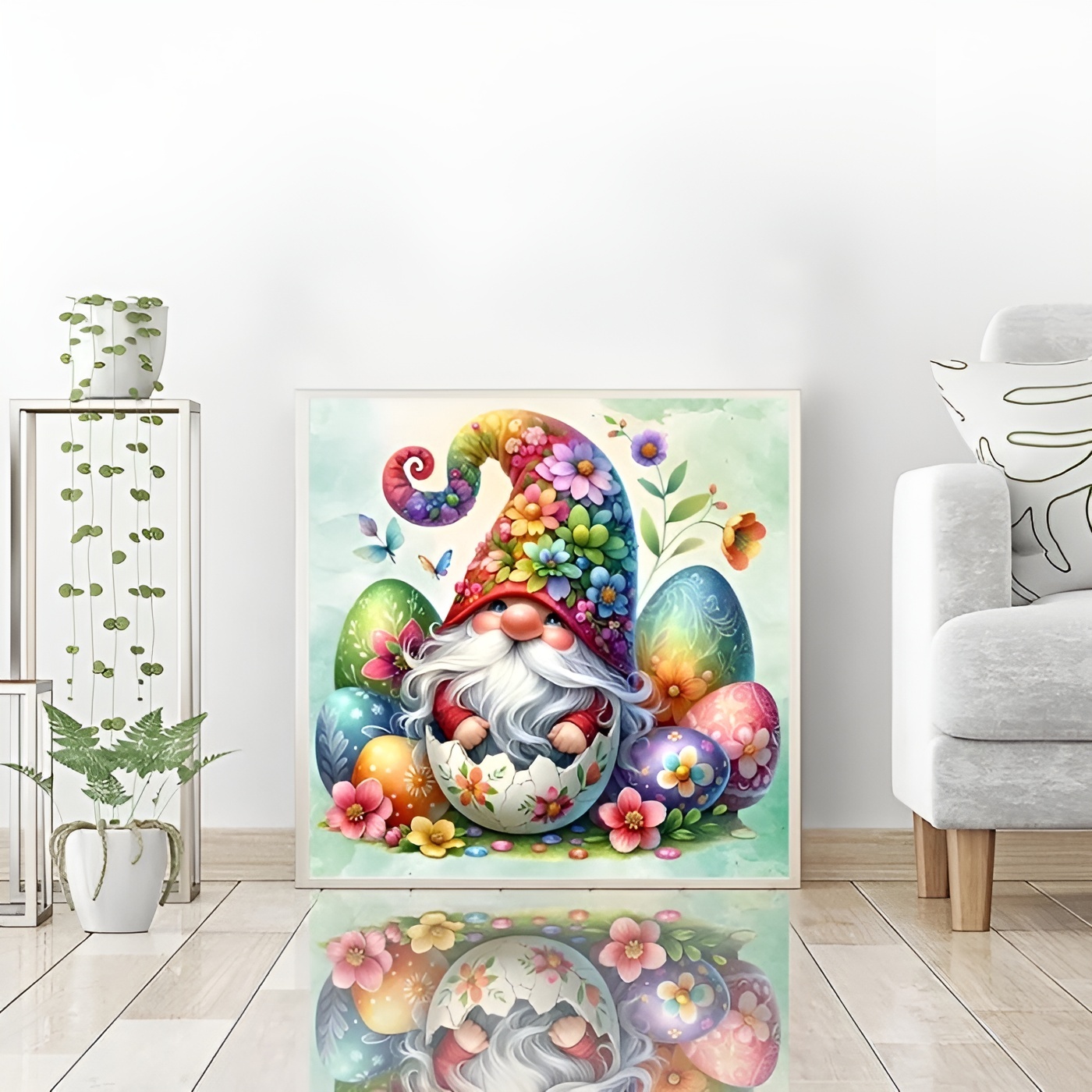 DIY 5D Christmas Diamond Art Kit with Round Drill for Holiday Decor