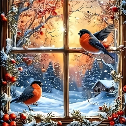 Christmas House Themed Diamond Art Painting Kit