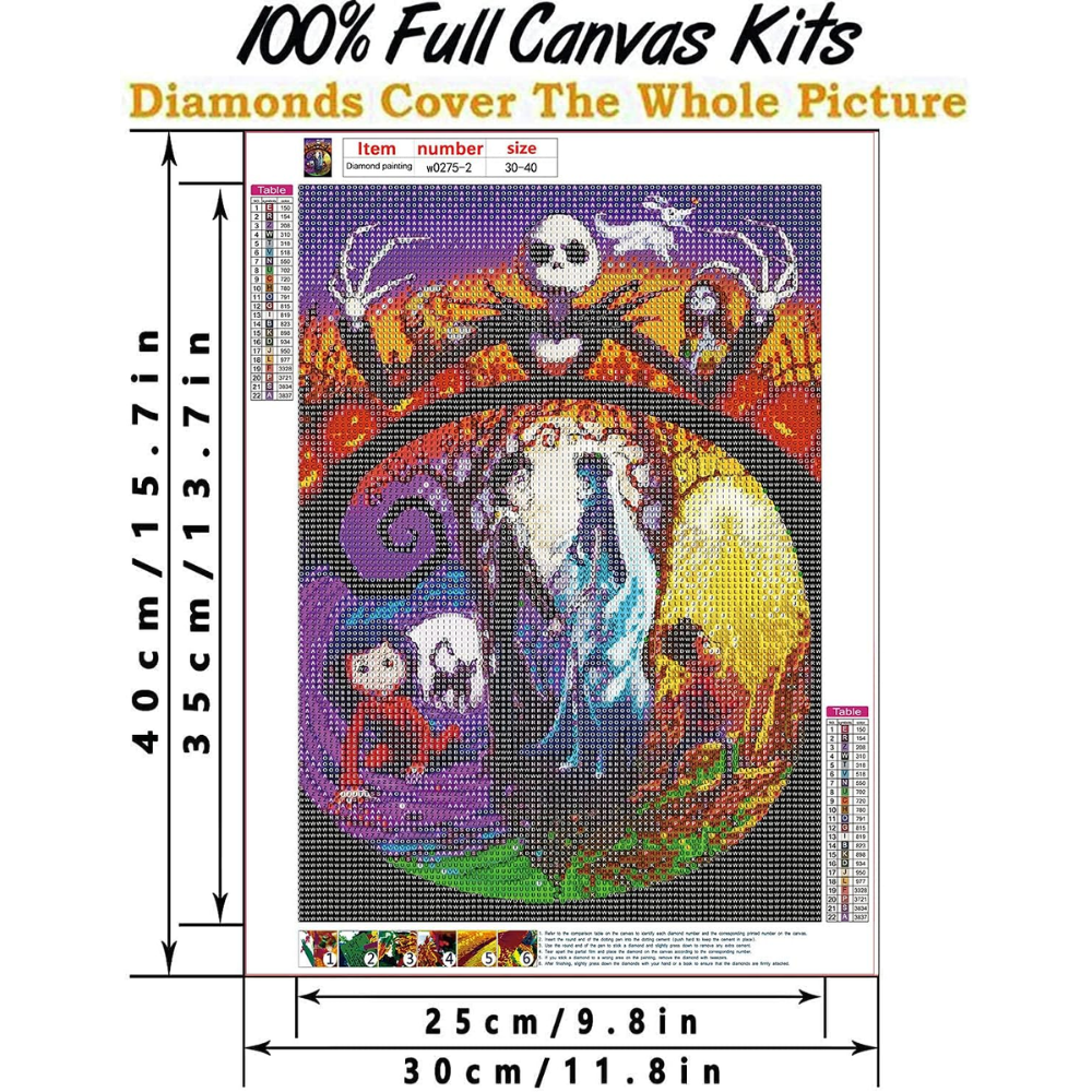 Halloween Paint by Diamonds 5D Full Drill Painting Kit