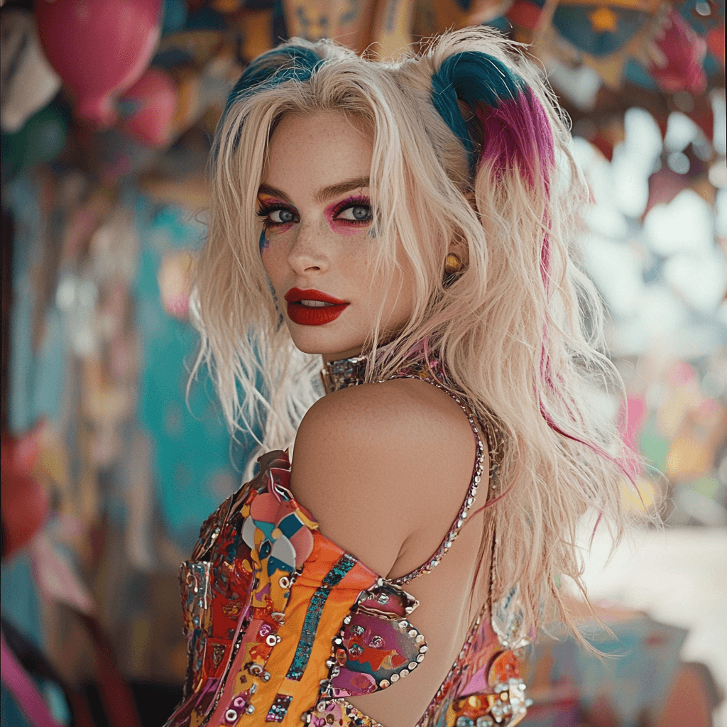 Margot Robbie: The Dynamic Force Behind Harley Quinn Paint By Color