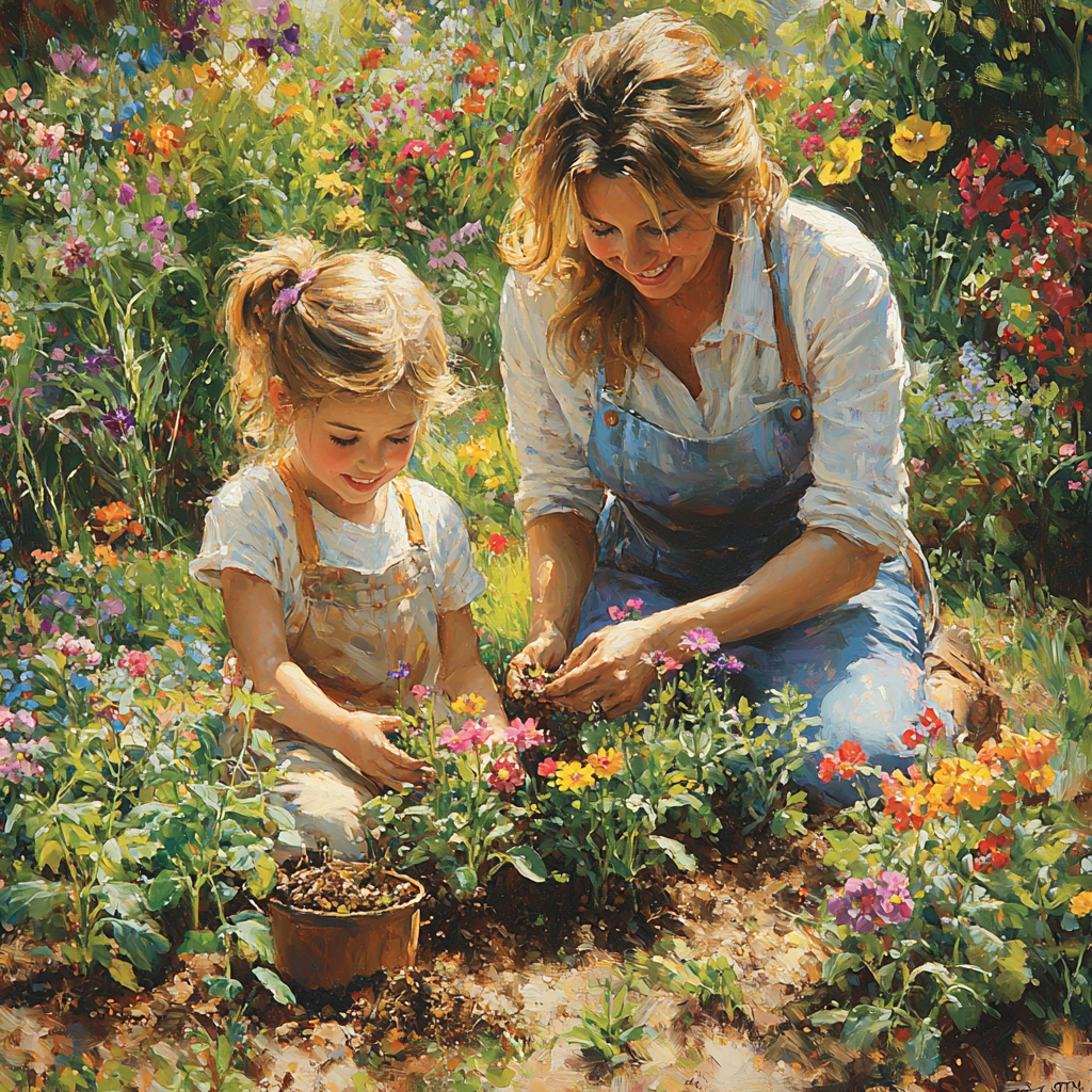 Path Of Growth: Gardening Together Paint By Color
