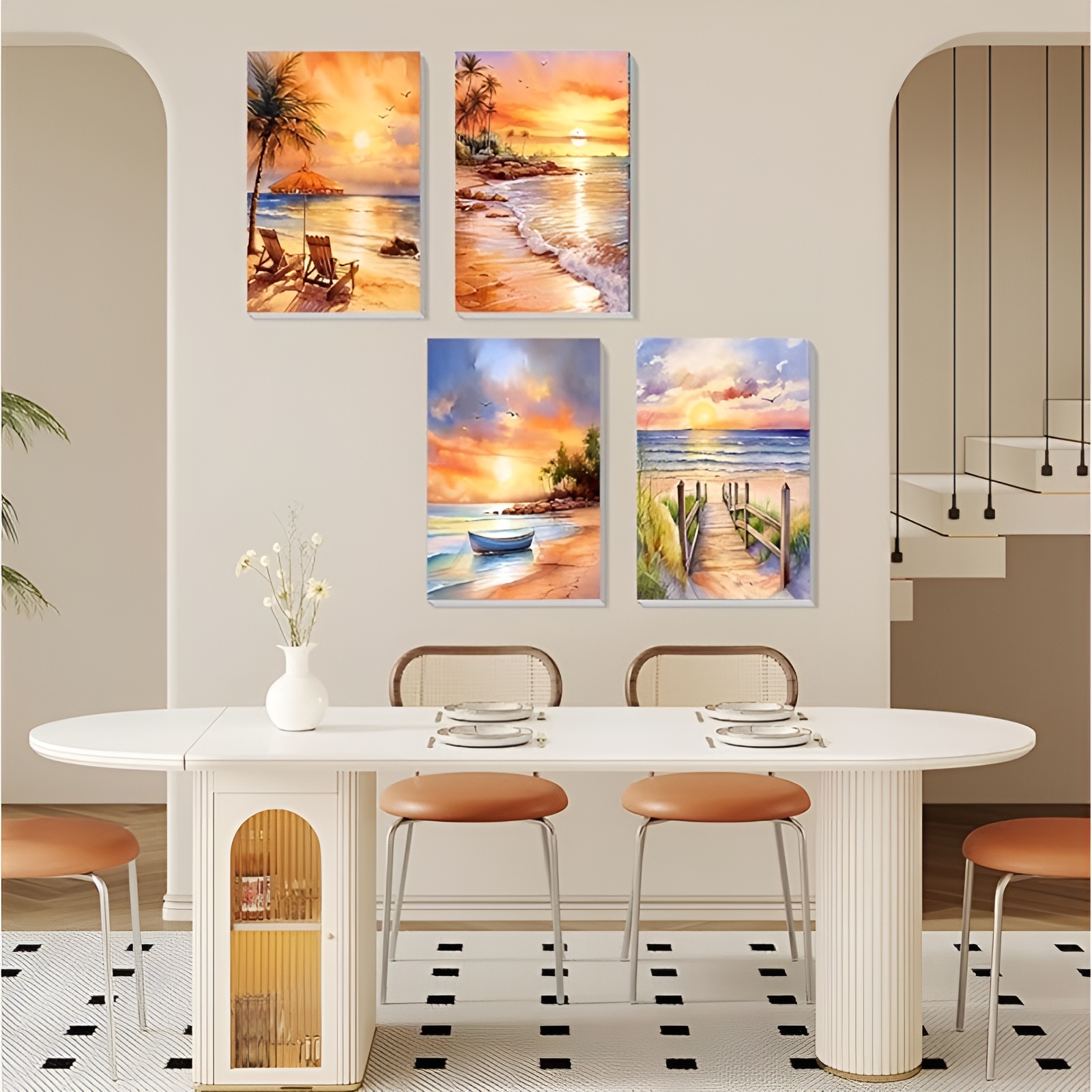 Canvas Paint by Numbers Kit for Adults with Acrylic Paints