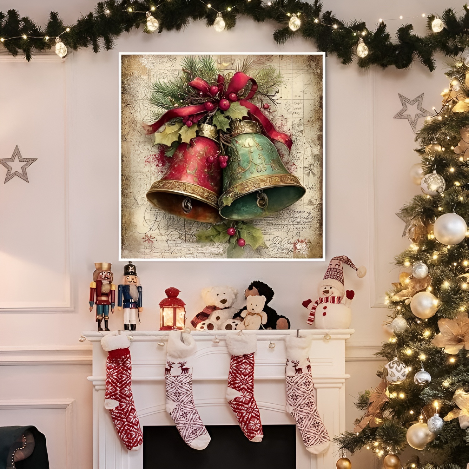Wall Decor Arts Craft 5D Christmas Diamond Art Kits