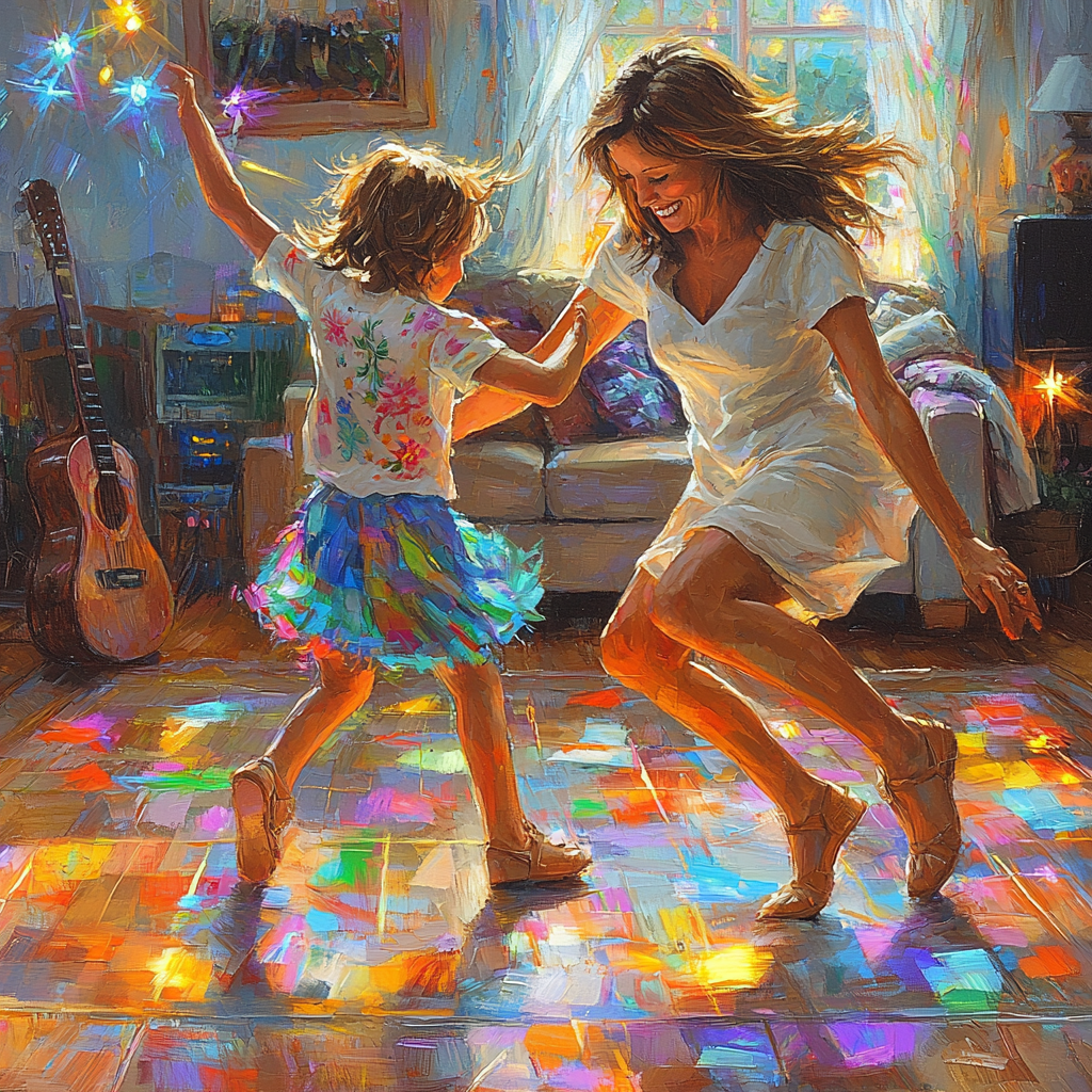 Harmony In Motion: Creating A Family Dance Together Paint By Diamond