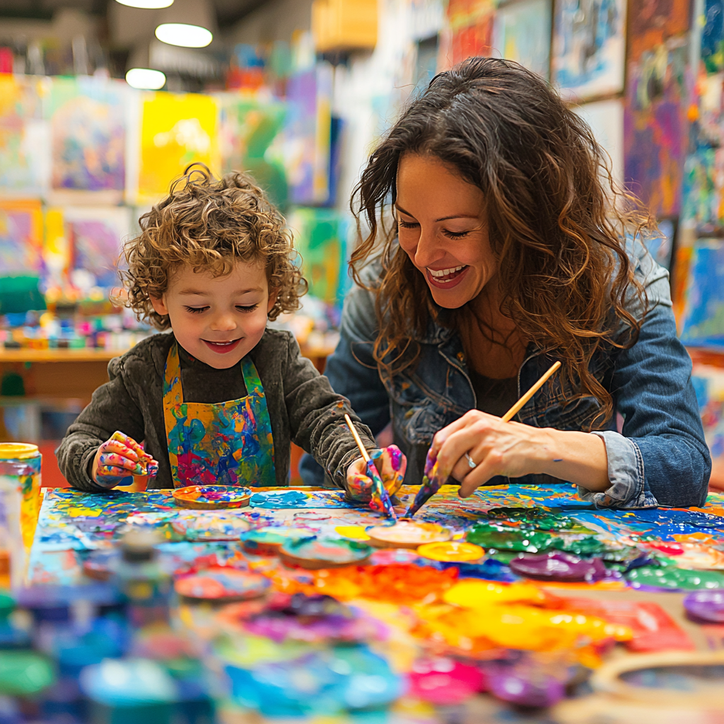 A Day Of Creation: Art And Imagination Together Paint By Diamond