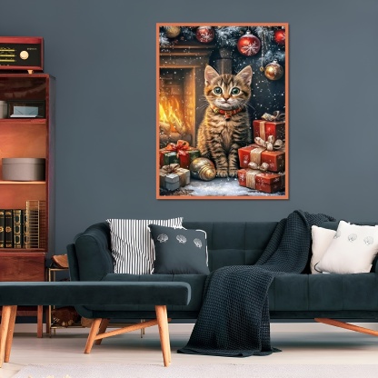 DIY 5D Diamond Art Kit for Adults with Gnome and Snowman Holiday Theme