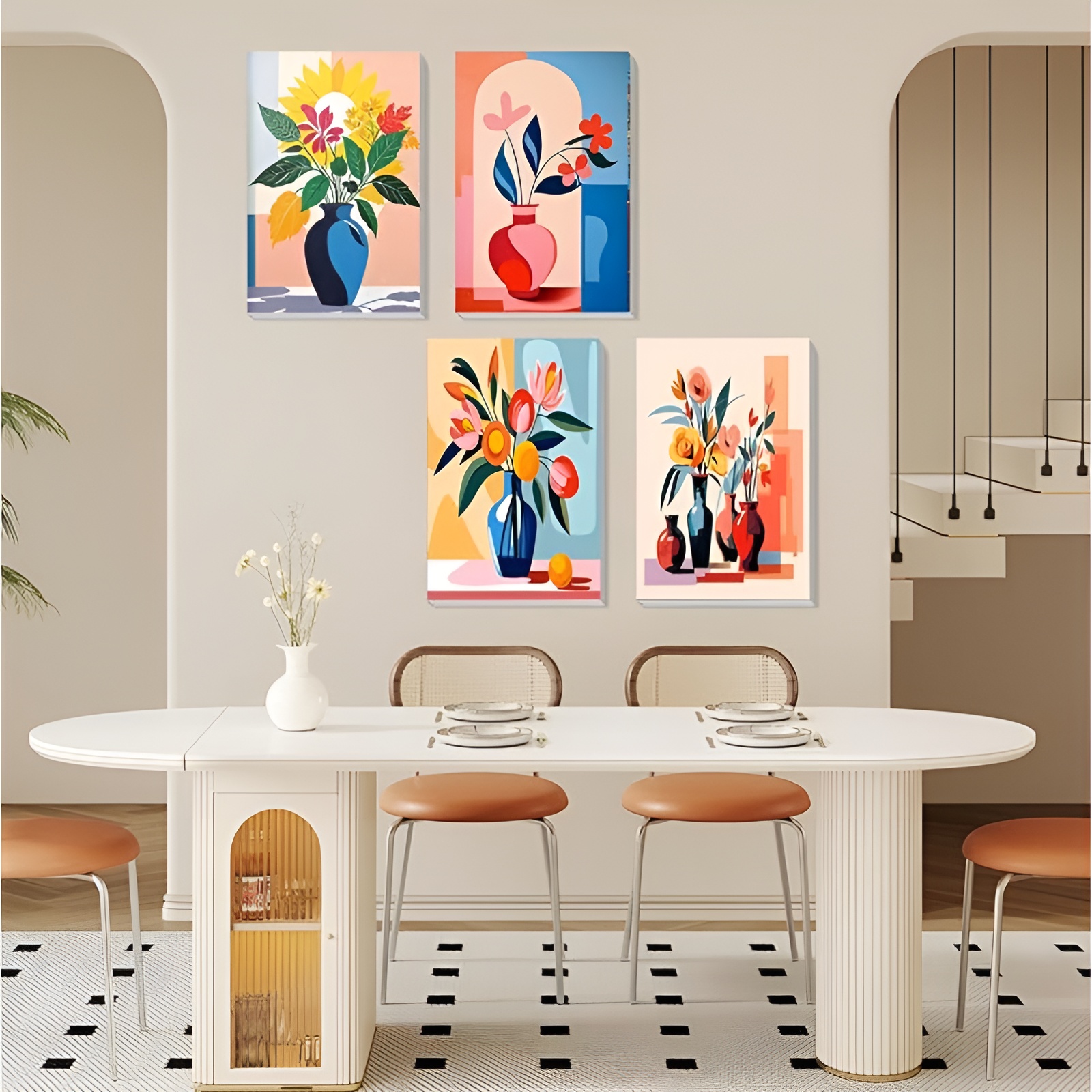 Canvas Paint by Numbers Kit for Adults with Acrylic Paints