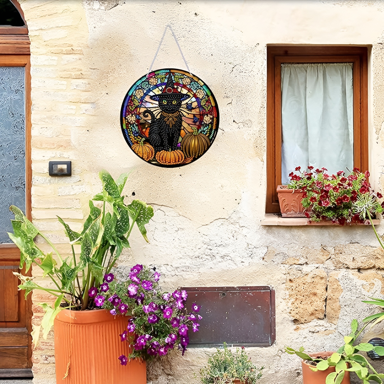 5D Crystal Diamond Painting Kit for Christmas Wall and Window Display