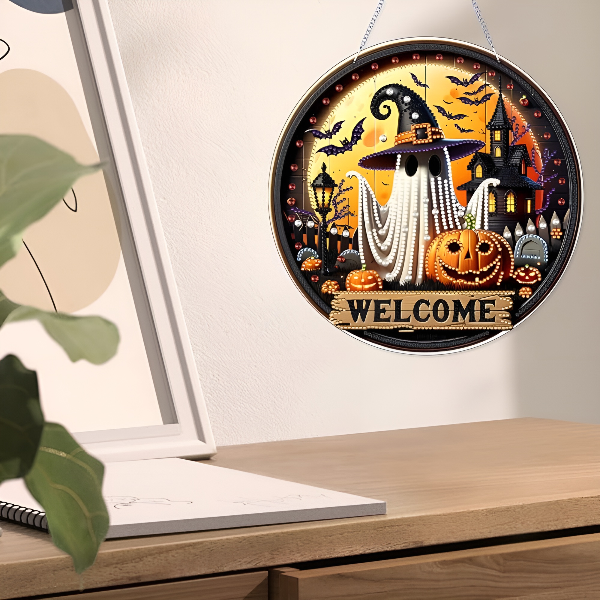 DIY Christmas Ornament Diamond Art Kit with Double Sided Design