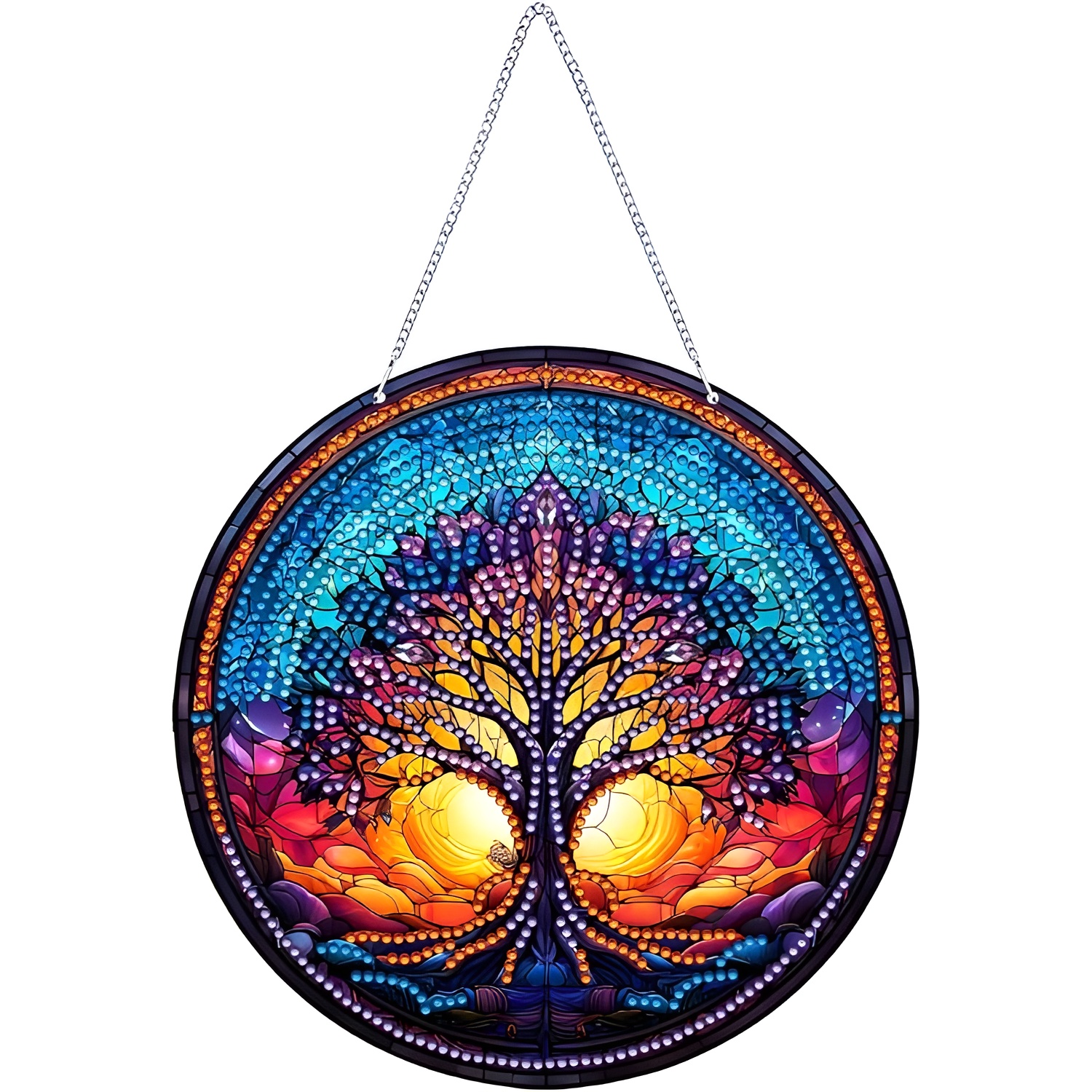 5D Crystal Diamond Painting Kit for Christmas Wall and Window Display