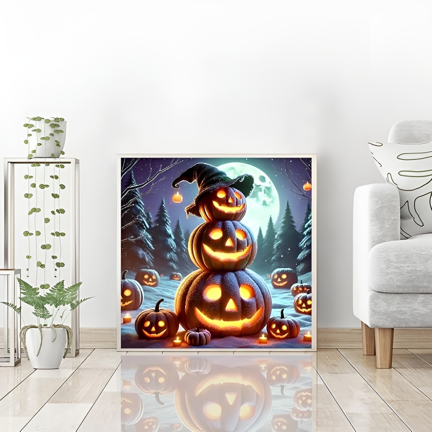 DIY 5D Christmas Diamond Art Kit with Round Drill for Holiday Decor