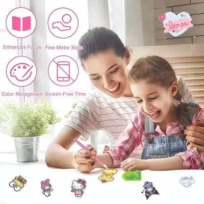 6Pcs Make Your Own GEM Art Keychains